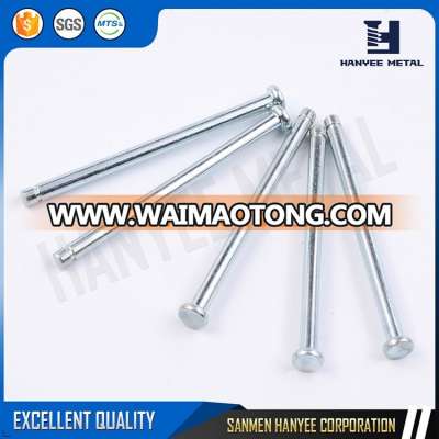 Customized machining higt precision nickel galvanized headed pin dowel flat head connector steel pin