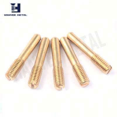 Double Sided Screw Brass Hex Flange Nut Bolt Without Thread