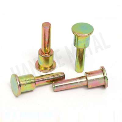 Custom Step Flat Head Aluminum Semo-tubular Flat Head Brass Rivet Logo Prices