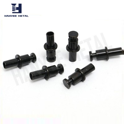 Micro Black Drive Stainless Steel Round Head Rivet Set Button