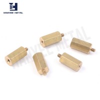 Factory direct long hex brass bolt nut standoffs steel wheel bolt nut with hole